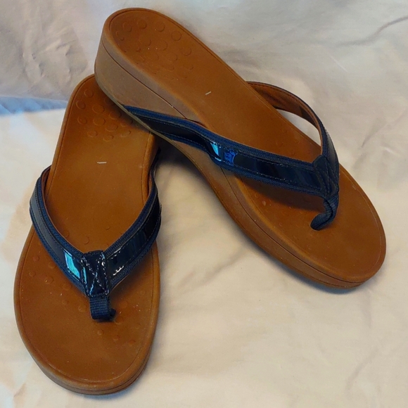 Vionic Pacific Blue High Tide Orthotic Thong / Flip Flop Sandals Size 11 Medium - Picture 2 of 15